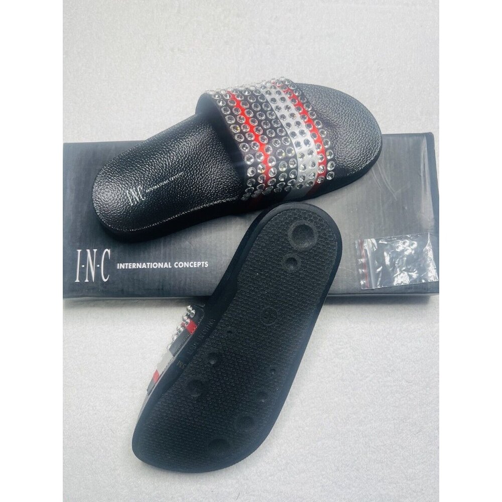 INC Womens Beach Spa Sliders Bling ( Comes With Extra Jewels) Sz 5 Comfortable